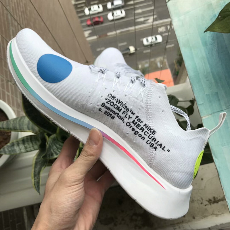 Off-White x Nike Zoom Fly Mercurial Flyknit White(98% Authentic quality)